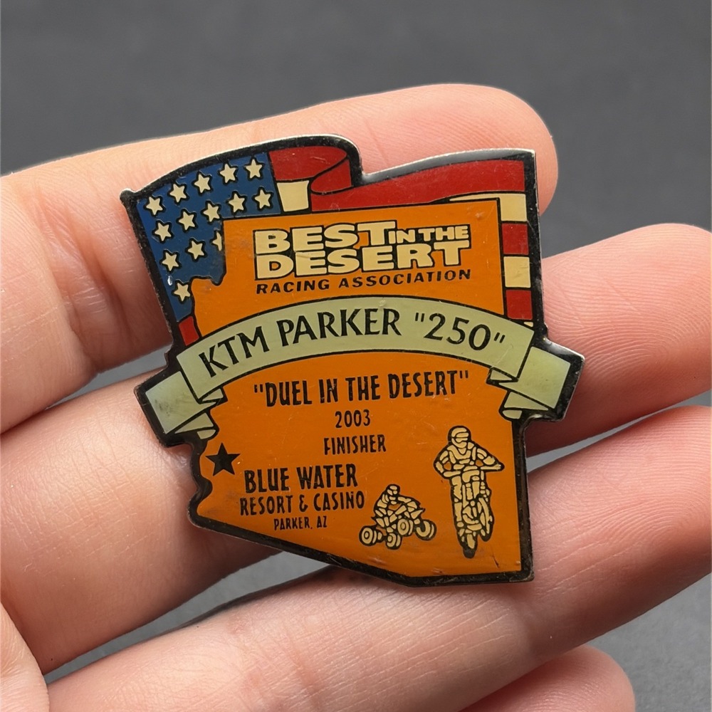 Best In The Desert Racing Association Blue Water Resort And Casino Lapel Hat Pin